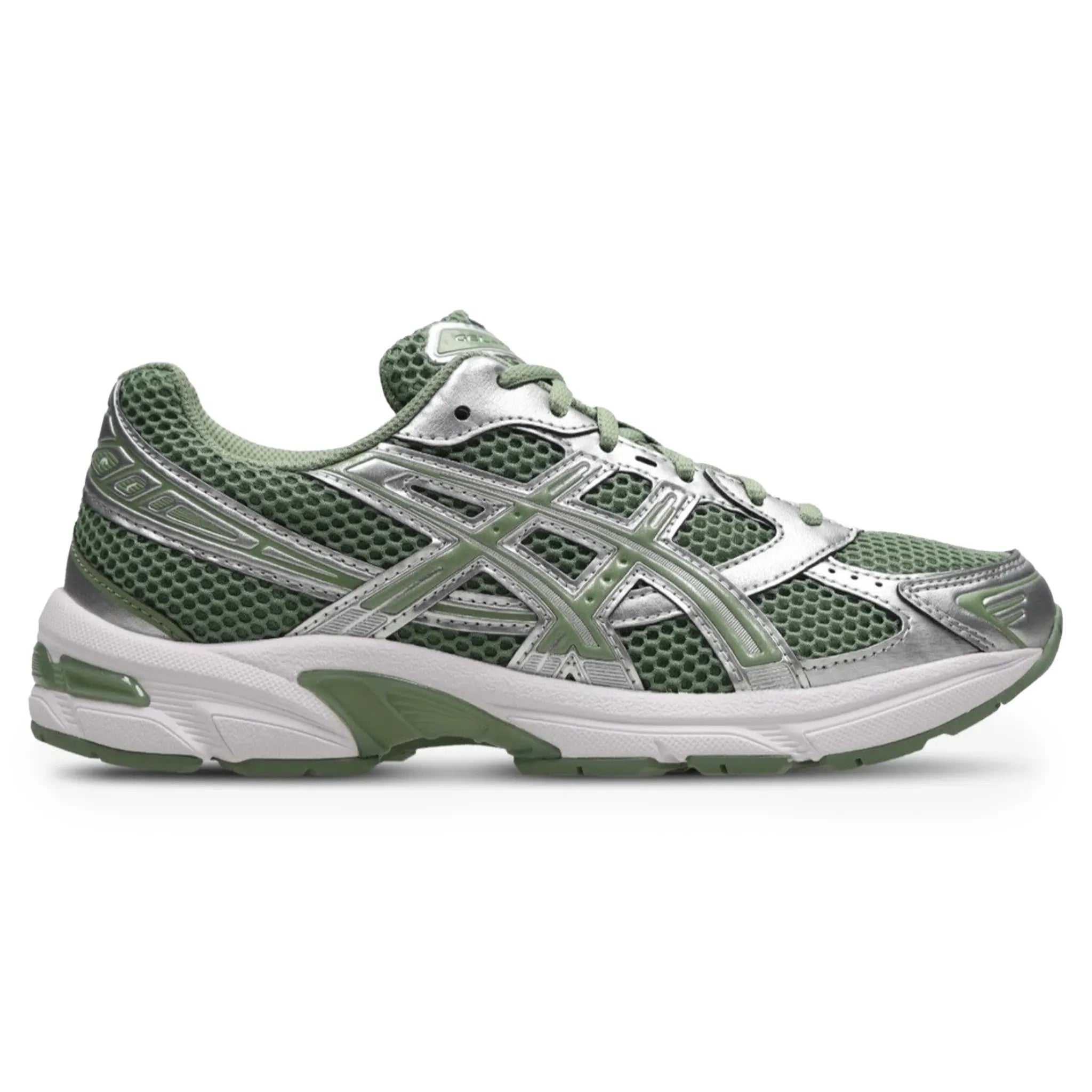 Side View of ASICS Gel-1130 Swamp Green Silver 1203a842-300